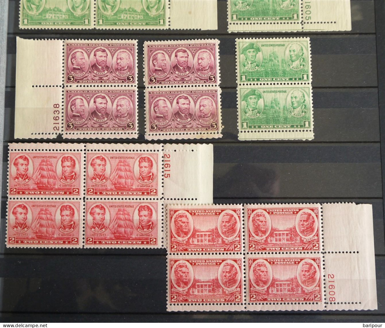 USA Ab 1922 Spezial Posten + 20 Stück 4-6 Er Blöcke Mit Bogenzähler Postfrisch - Ongebruikt