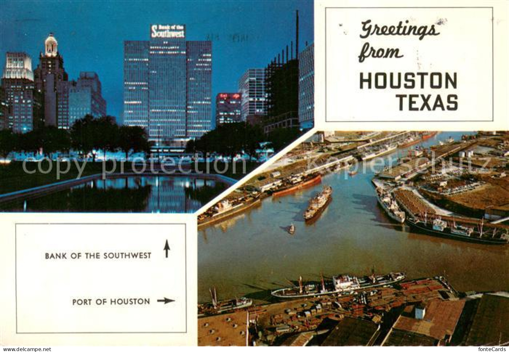 73717414 Houston_Texas Bank Of The Southwest Port Of Houston Air View - Other & Unclassified