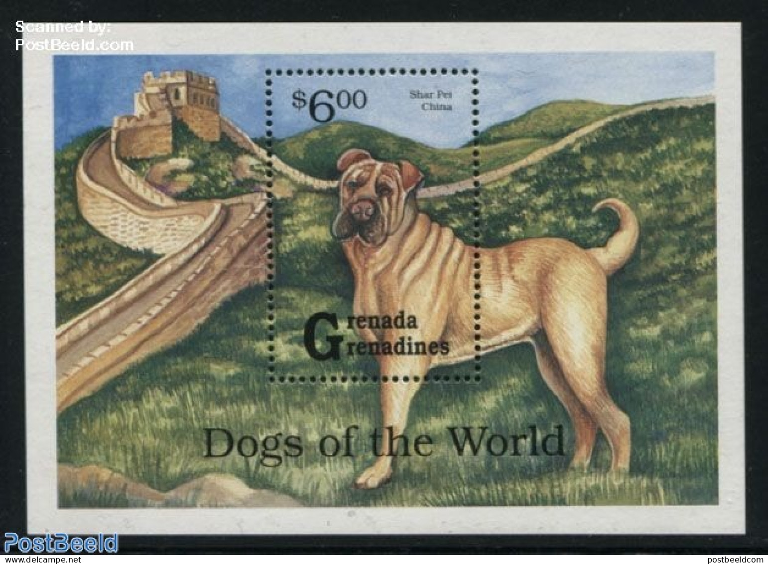 Grenada Grenadines 1993 Shar Pei S/s, Mint NH, Nature - Dogs - Grenade (1974-...)