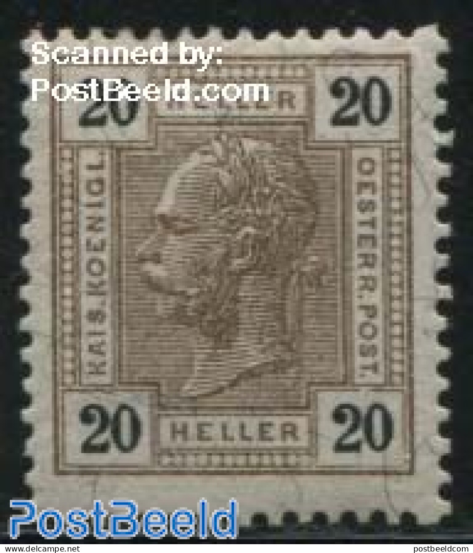 Austria 1905 20H, Stamp Out Of Set, Unused (hinged) - Nuevos