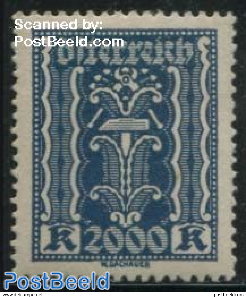 Austria 1924 2000K, Stamp Out Of Set, Mint NH - Ungebraucht