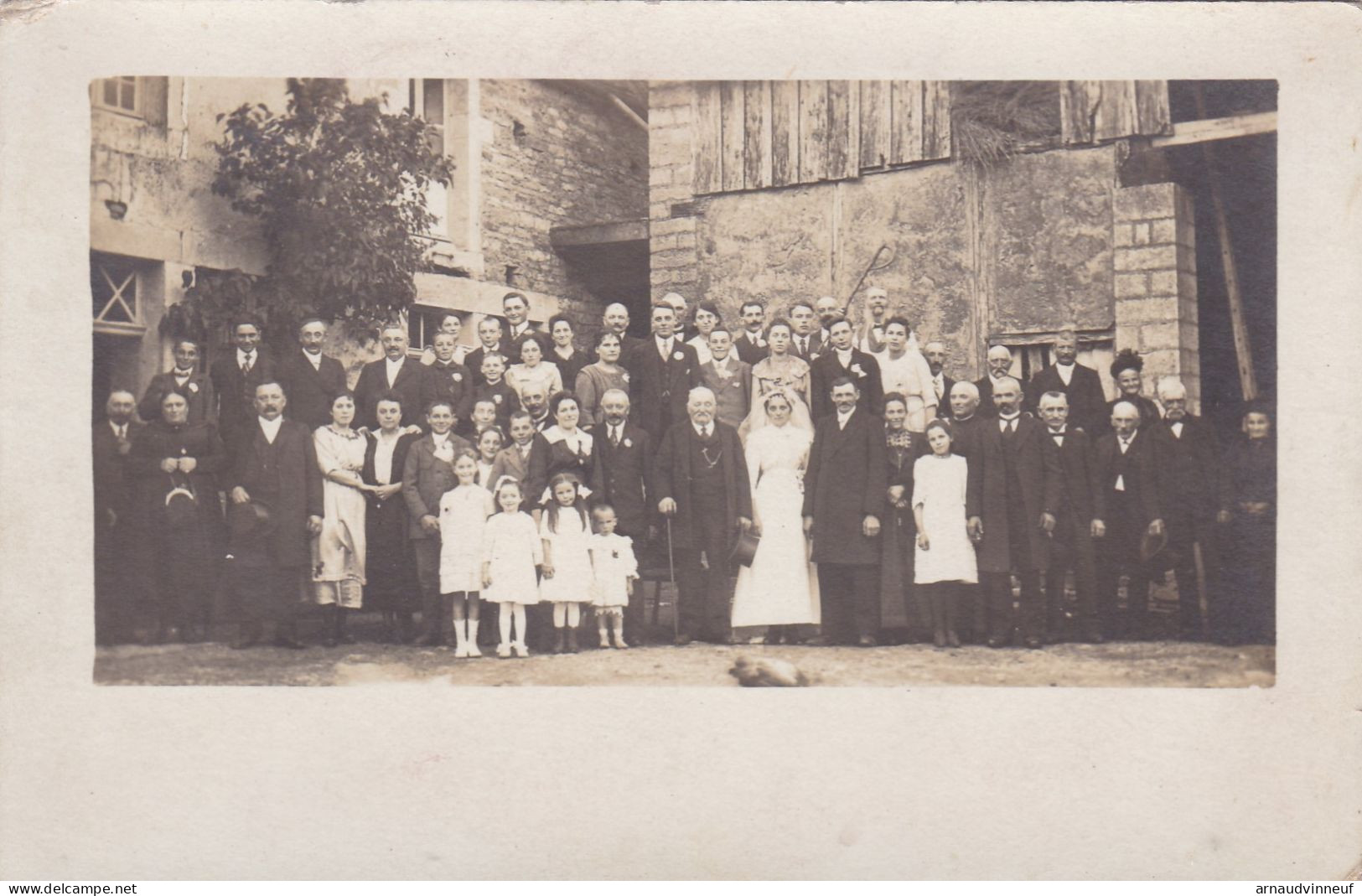 CARTE PHOTO UN MARIAGE - A Identificar