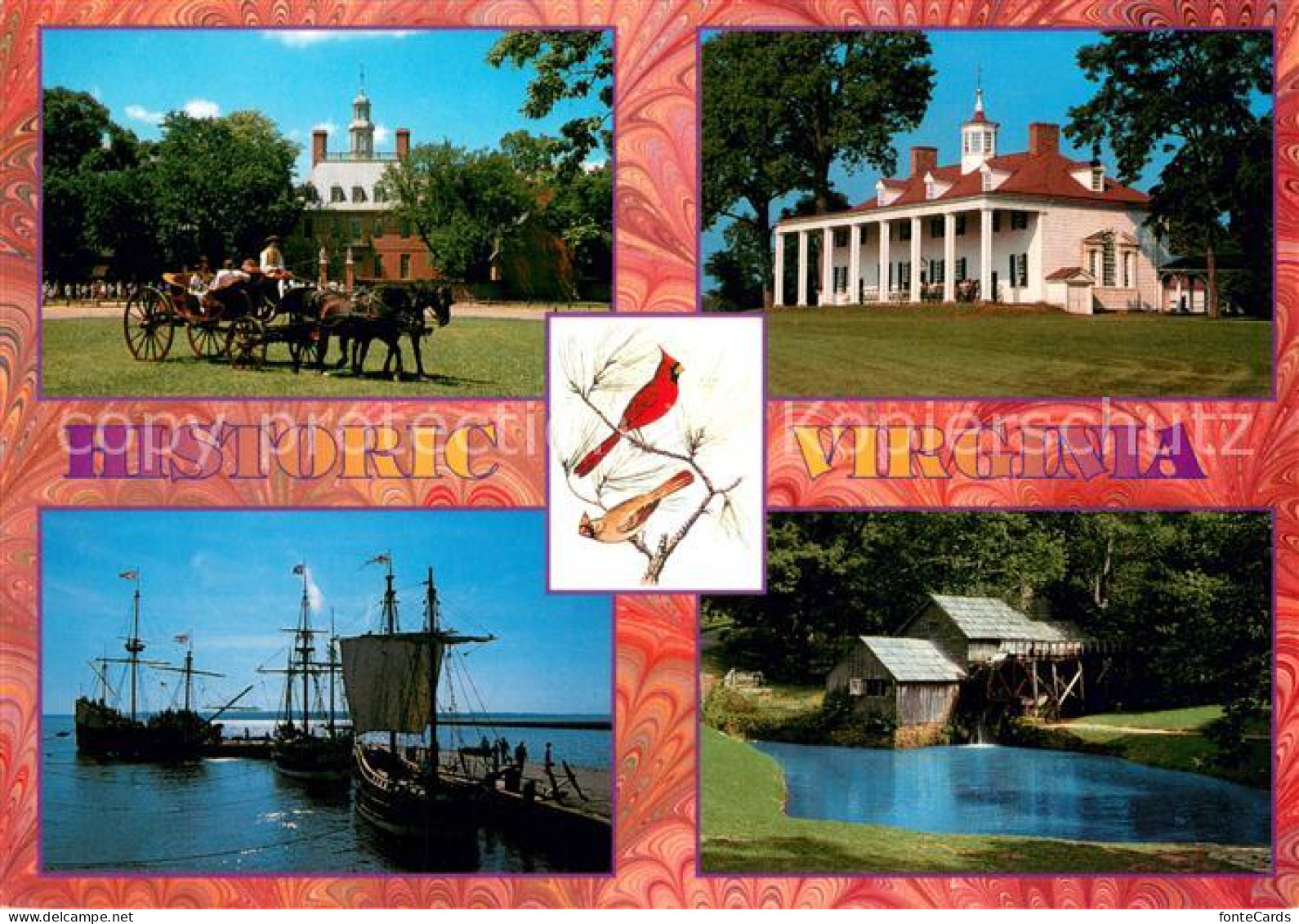 73717368 Virginia_US-State Historic Virginia Governors Palace Williamsburg Mount - Autres & Non Classés