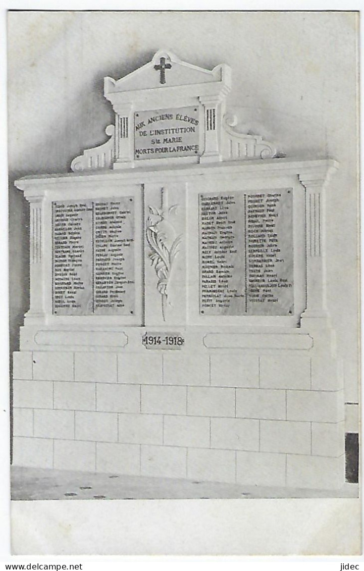 CPA 26 Bourg De Péage Institution Sainte Marie Rare Monument Aux Morts Près Romans Sur Isère Alixan Génissieux Peyrins - Bourg-de-Péage