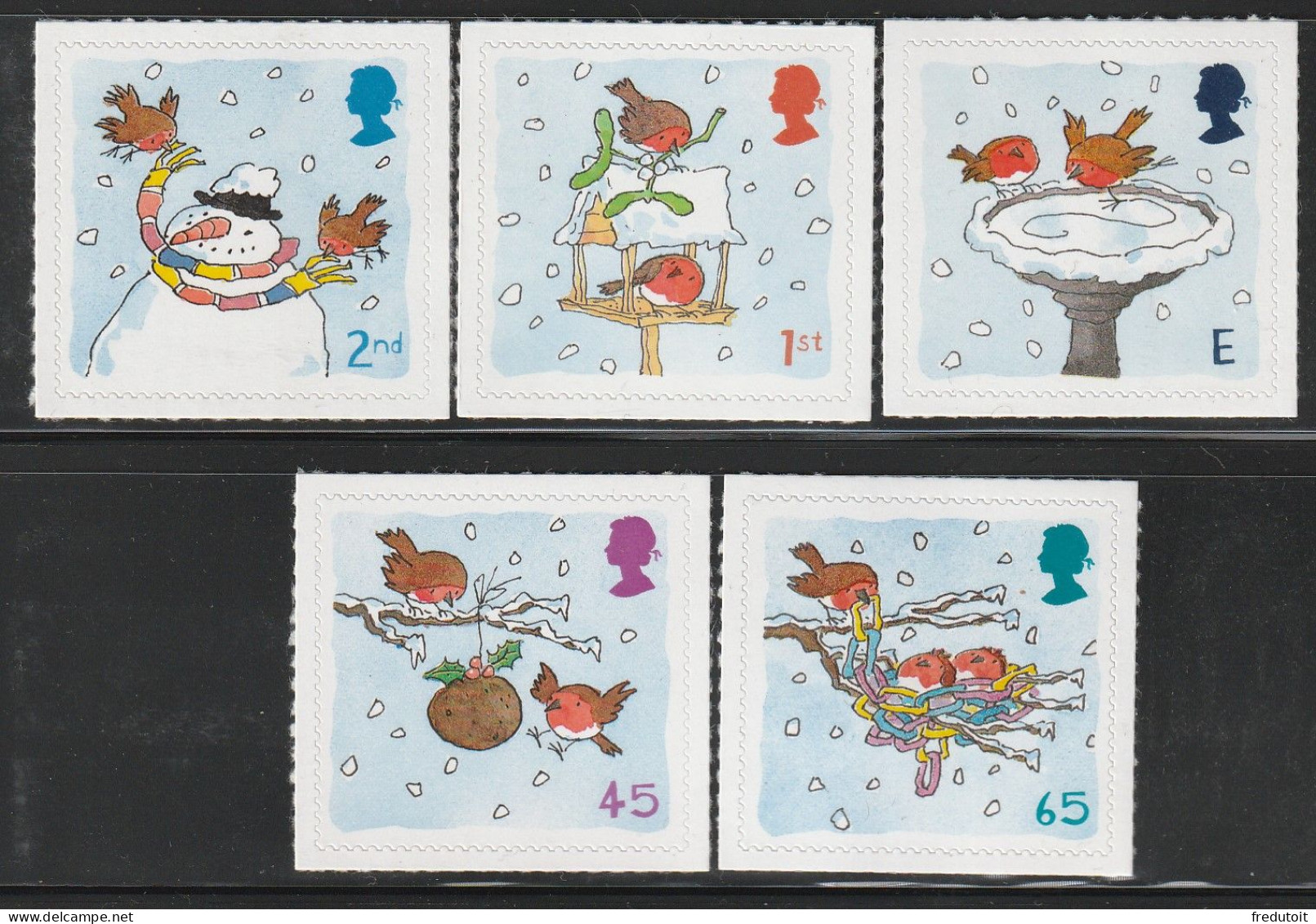 GRANDE BRETAGNE - N°2284/8 ** (2001) Noël - Unused Stamps