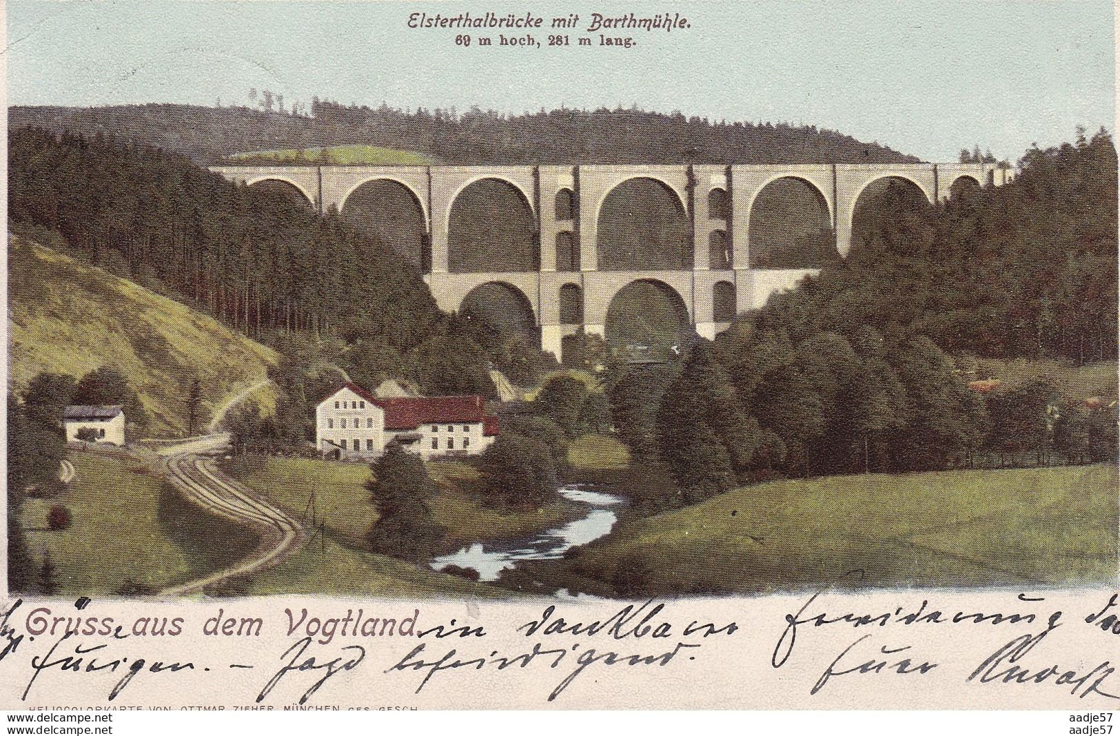 Elsterthalbrücke Mit Bartmühle 1901 - Ponti