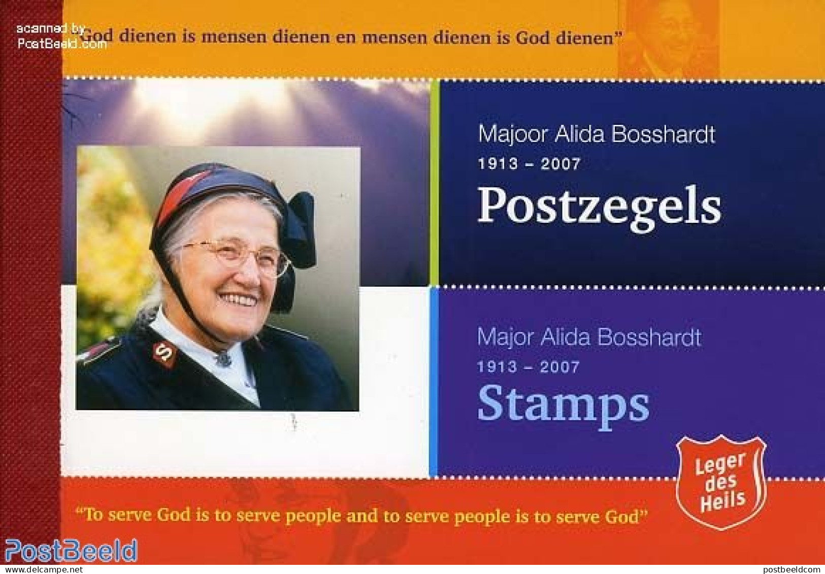 Netherlands - Personal Stamps TNT/PNL 2008 Salvation Army Booklet, Mint NH, Various - Stamp Booklets - Salvation Army - Unclassified