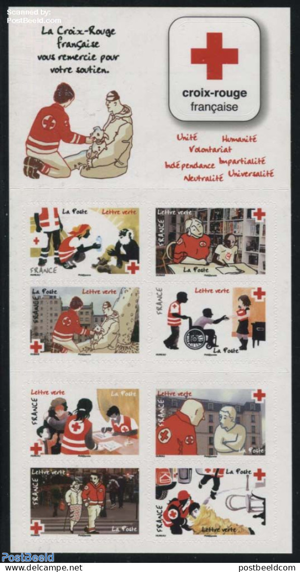 France 2016 Red Cross 8v S-a In Booklet, Mint NH, Health - Disabled Persons - Health - Red Cross - Stamp Booklets - Unused Stamps