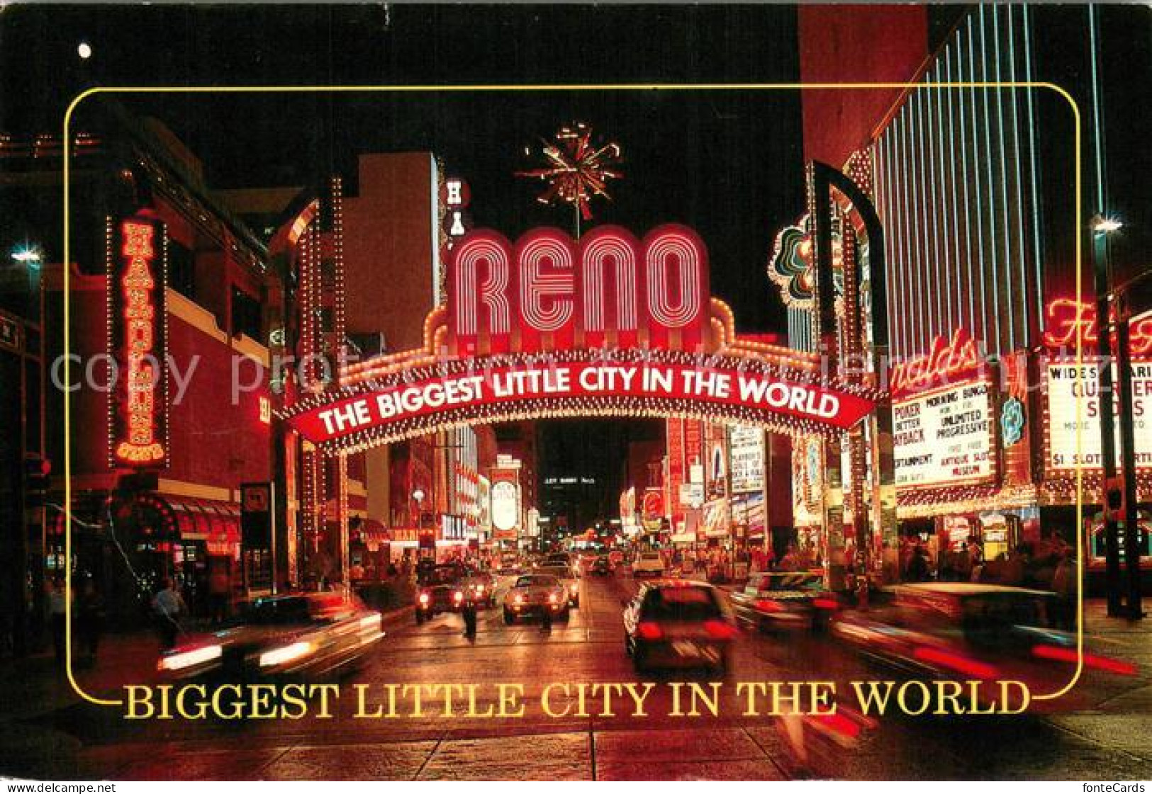 73716899 Reno_Nevada Reno Arch Downtown Biggest Little City In The World At Nigh - Other & Unclassified
