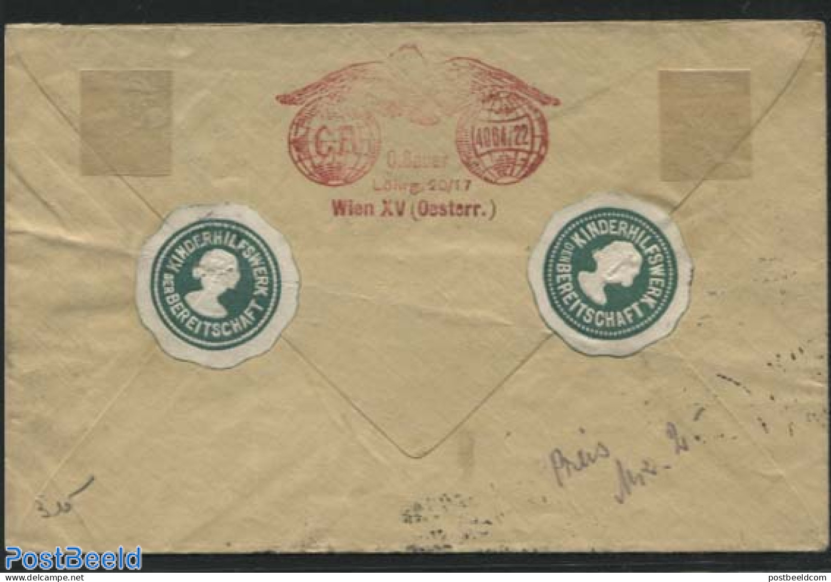 Austria 1928 Letter From Vienna To Riga, Postal History, Nature - Transport - Birds - Aircraft & Aviation - Cartas & Documentos