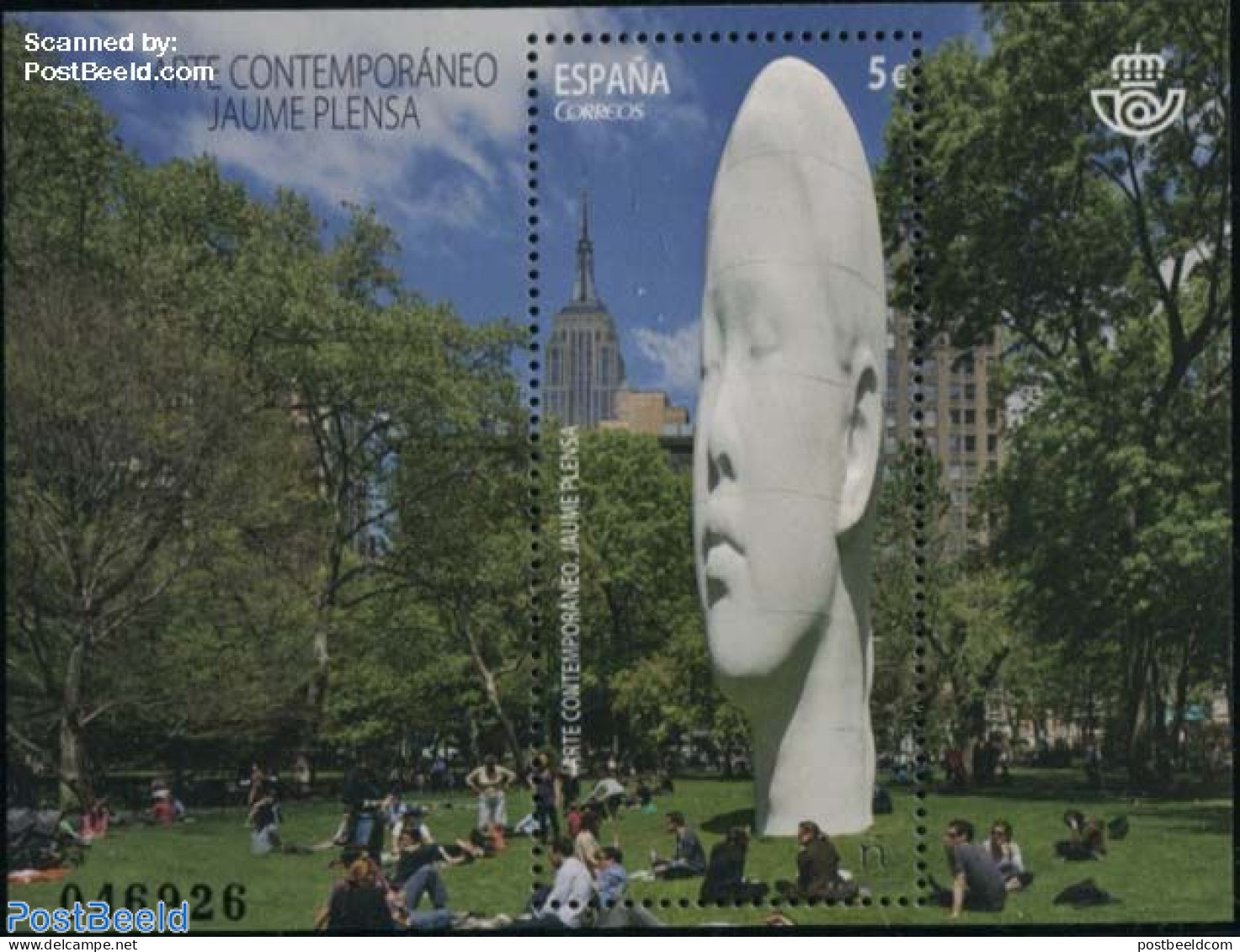 Spain 2016 Contemporary Art, Jaume Plensa S/s, Mint NH, Art - Sculpture - Unused Stamps