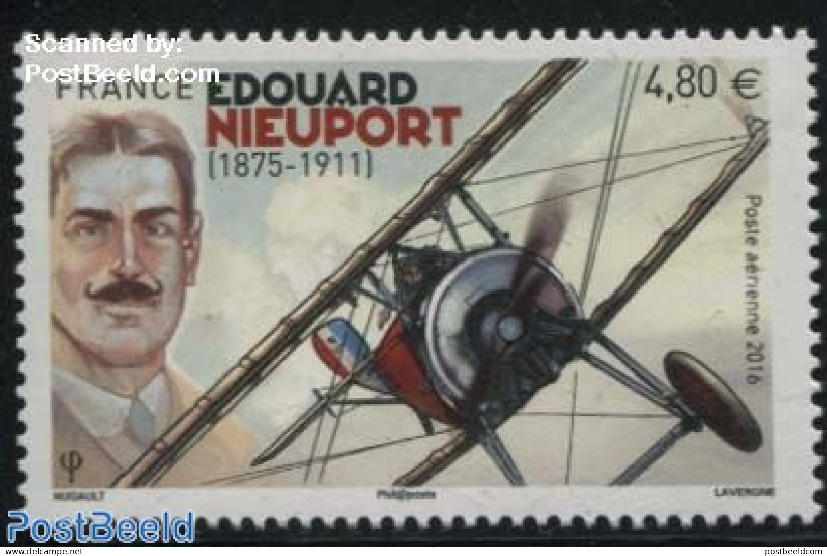 France 2016 Edouard Nieuport 1v, Mint NH, Transport - Aircraft & Aviation - Unused Stamps