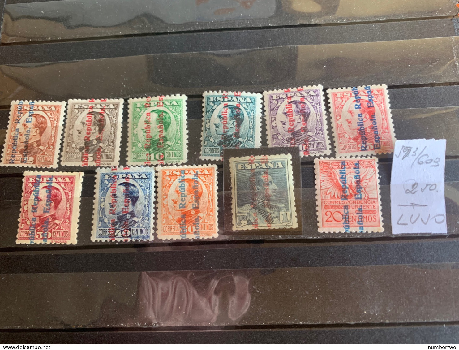 ESPAÑA  Nº 593/603  LUJO(sin Charnela NI Defectos) - Unused Stamps