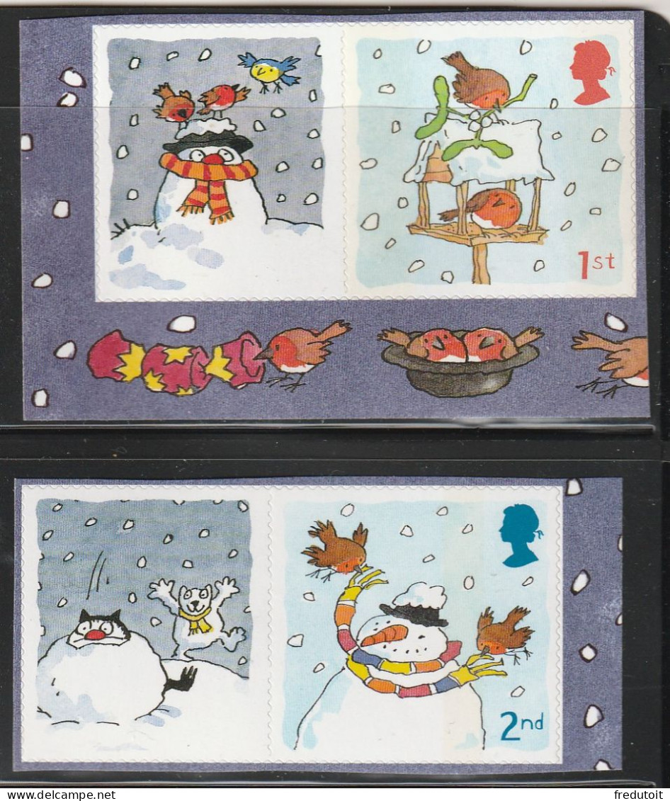 GRANDE BRETAGNE - N°2284/5a ** (2001) Noël - Unused Stamps