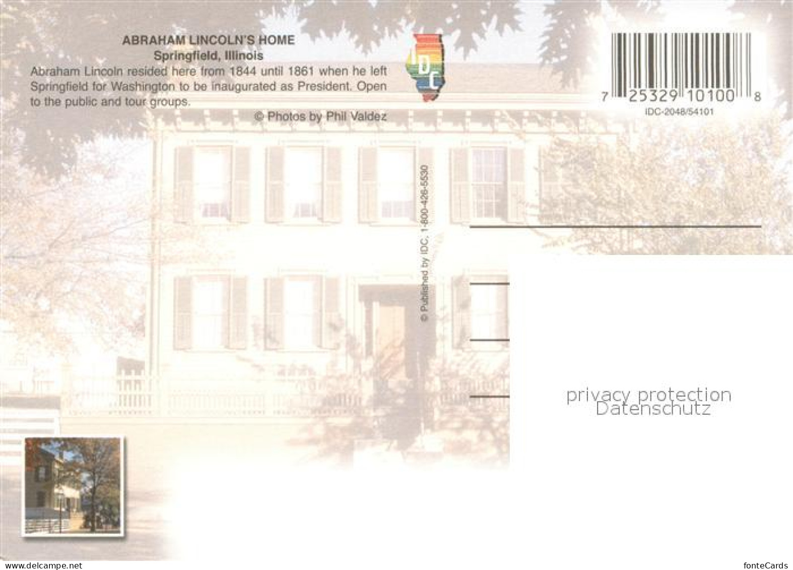 73716877 Springfield_Illinois Abraham Lincolns Home - Other & Unclassified