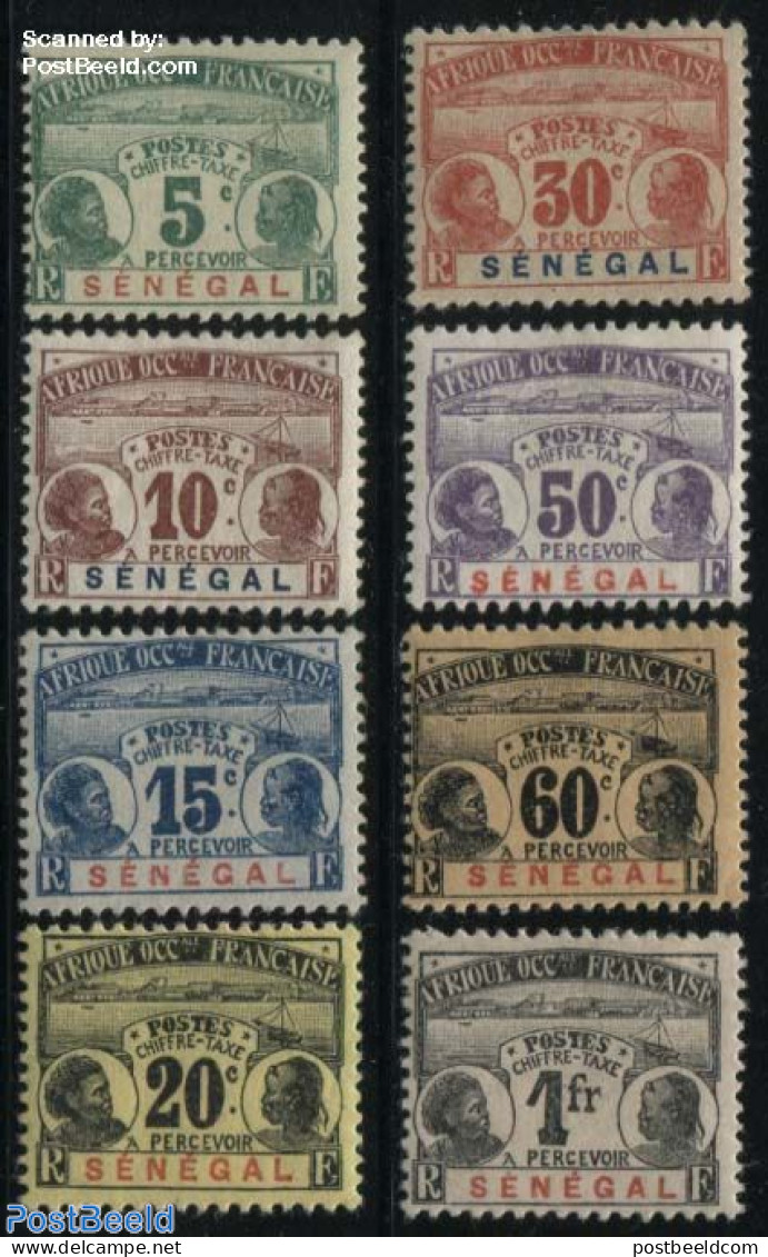 Senegal 1906 Postage Due 8v, Unused (hinged) - Senegal (1960-...)