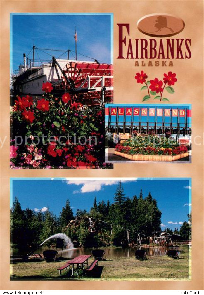 73716865 Fairbanks_Alaska Alaskaland Riverboat Nenana Flowers - Autres & Non Classés