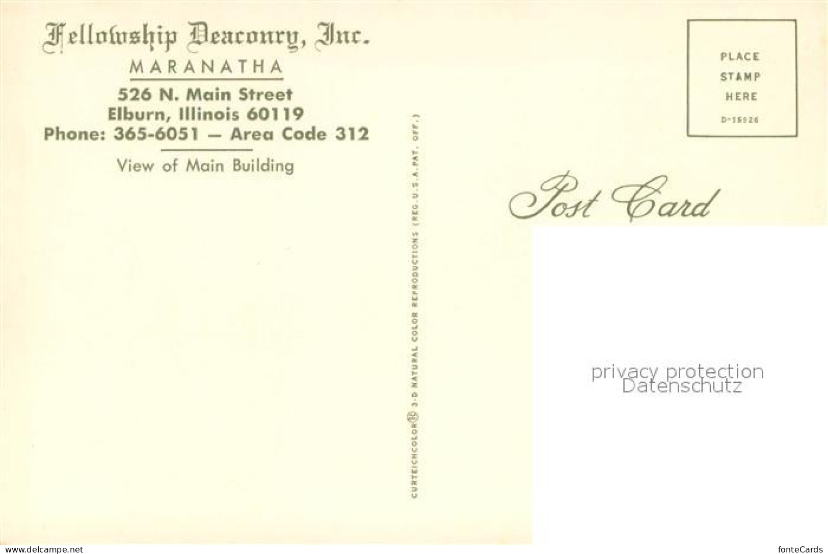 73716862 Elburn Fellowship Deaconry Inc. Maranatha Main Building Parc - Other & Unclassified