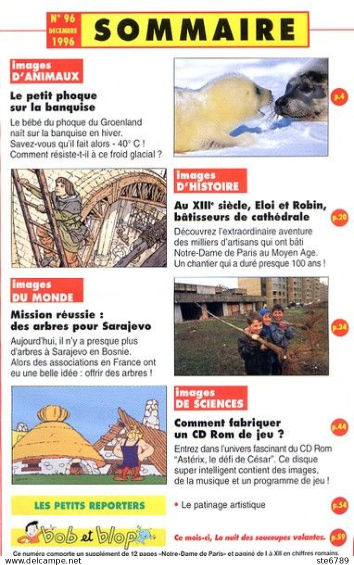 IMAGES DOC N° 96  Animaux Le Phoque , Histoire Notre Dame De Paris - Tiere