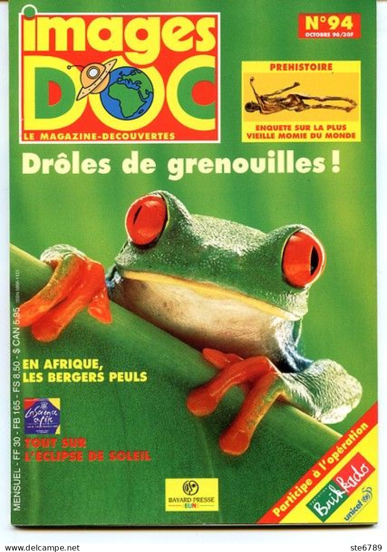 IMAGES DOC N° 94  Animaux La Grenouille , Prehistoire Lus Vieille Momie , Afrique Bergers Peuls , - Animaux