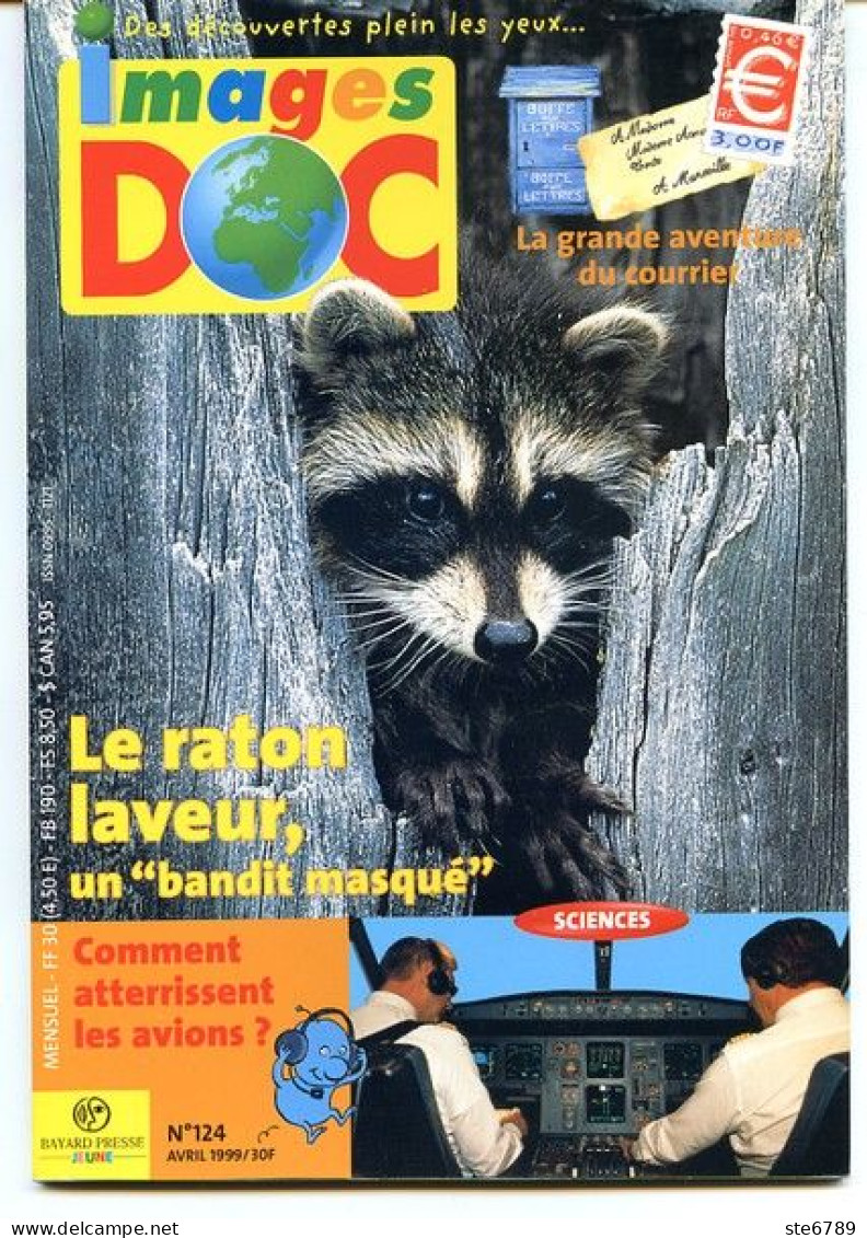 IMAGES DOC N° 124  Animaux Raton Laveur , Sciences Atterrisage Avions , Histoire Courrier Poste - Tiere