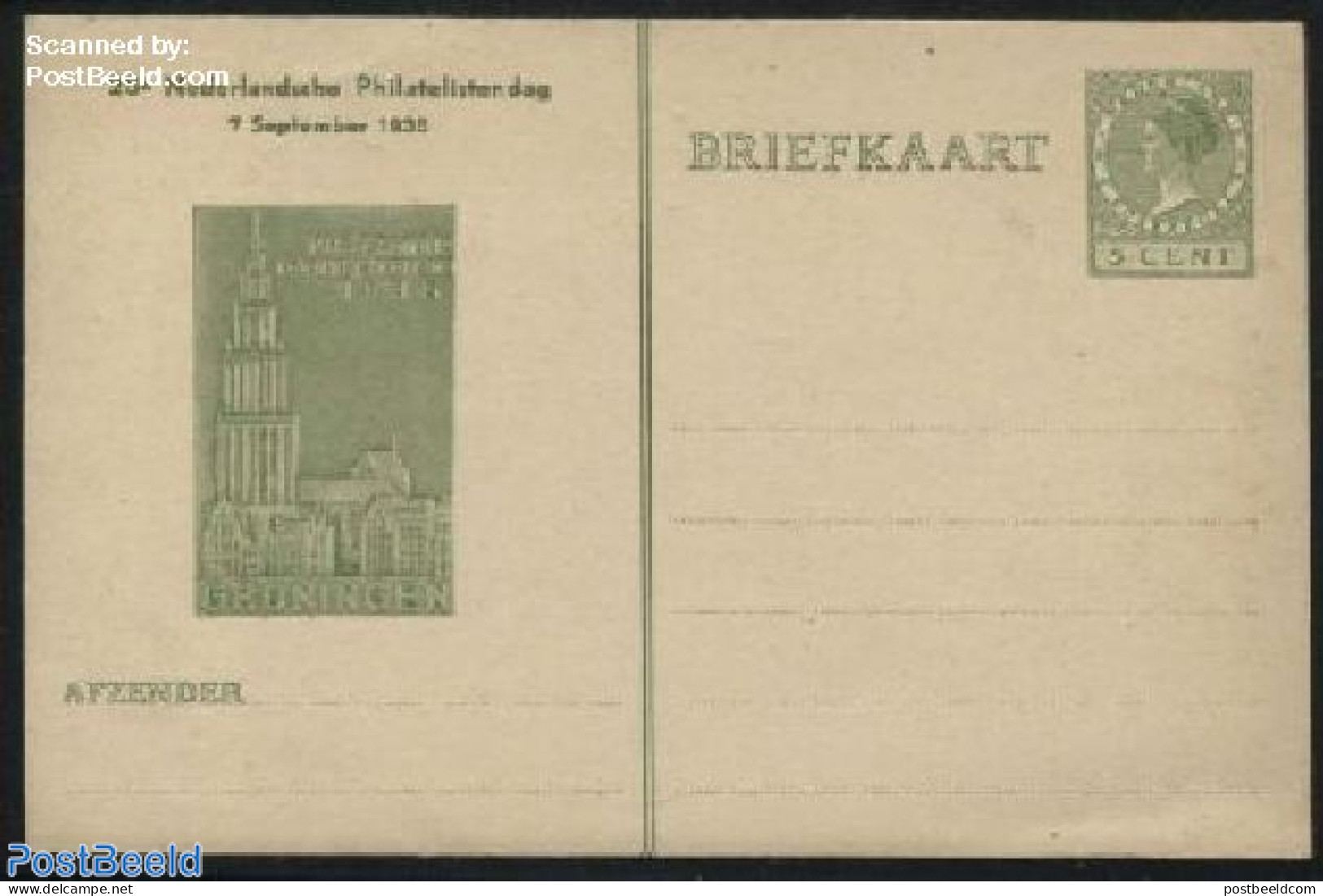 Netherlands 1935 Postcard With Private Text, 26E Nederlandsche Philatelistendag, Unused Postal Stationary, Philately - Lettres & Documents