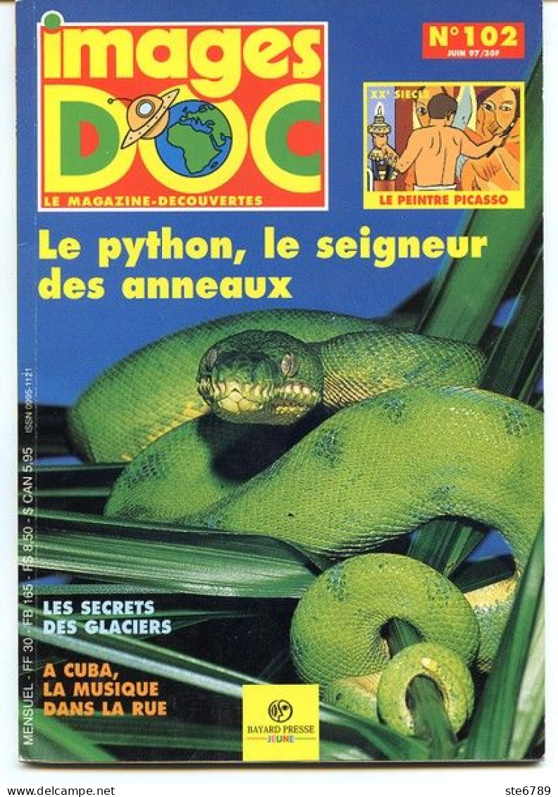 IMAGES DOC N° 102  Animaux Serpent Python , Histoire Peintre Picasso , Secrets Des Glaciers - Animali