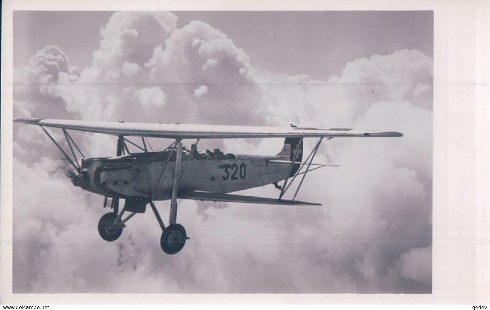 Armée Suisse,  Avion C35 ? En Vol, Biplan Suisse De Reconnaissance Et De Bombardement (104) - 1919-1938: Entre Guerres