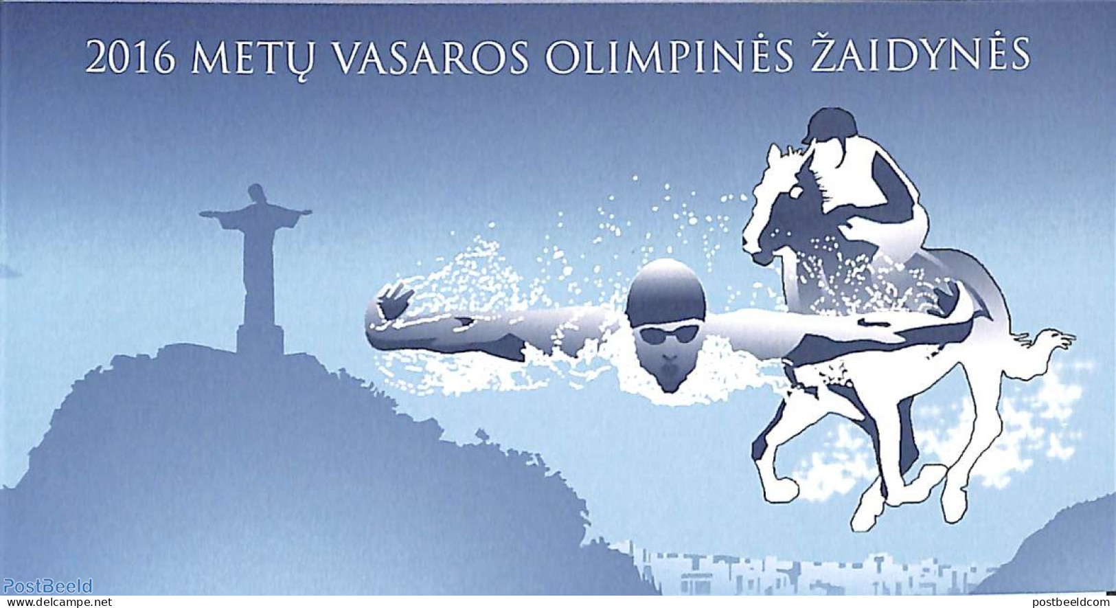 Lithuania 2016 Olympic Games Booklet, Mint NH, Nature - Sport - Horses - Olympic Games - Swimming - Stamp Booklets - Natation