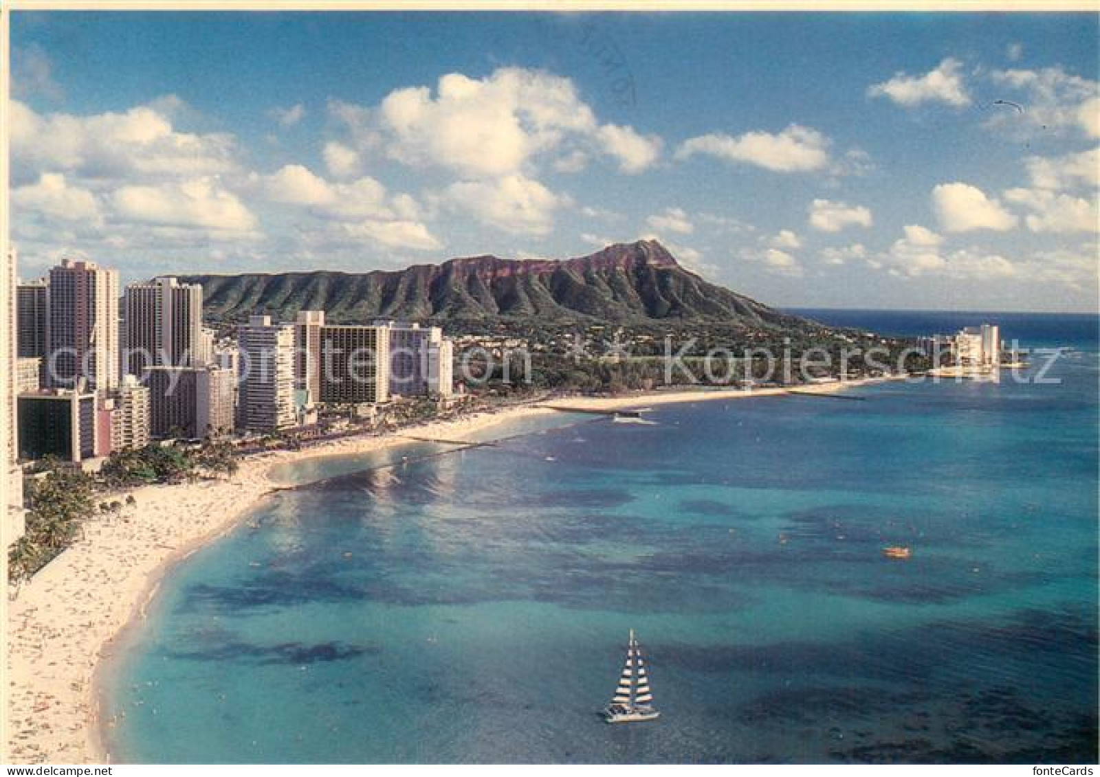 73716764 Honolulu Aerial View Of Majestic Diamon Head Pacific Ocean - Andere & Zonder Classificatie