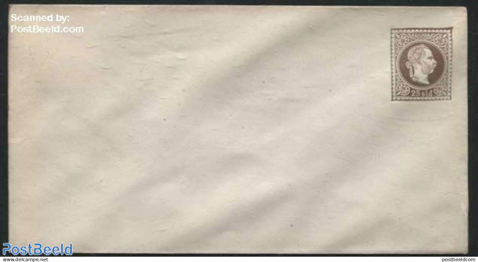 Austria 1870 Envelope, Levant, 25sld, Flap Type III, Unused Postal Stationary - Lettres & Documents