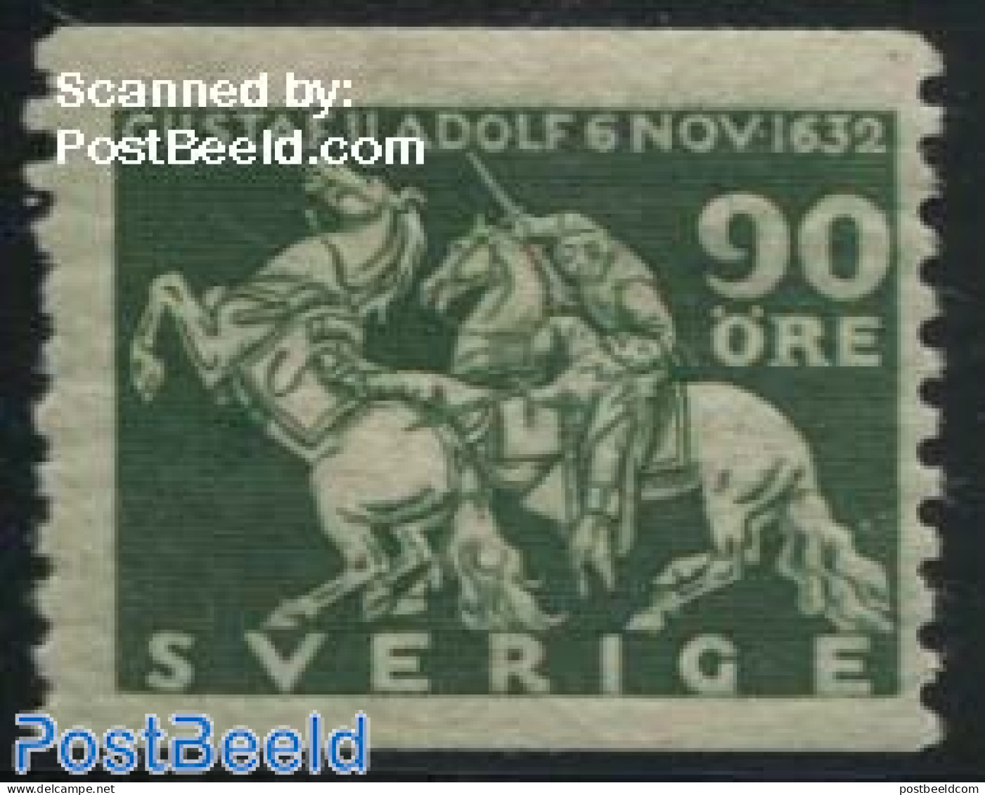 Sweden 1932 90o, Stamp Out Of Set, Unused (hinged), Nature - Horses - Ongebruikt