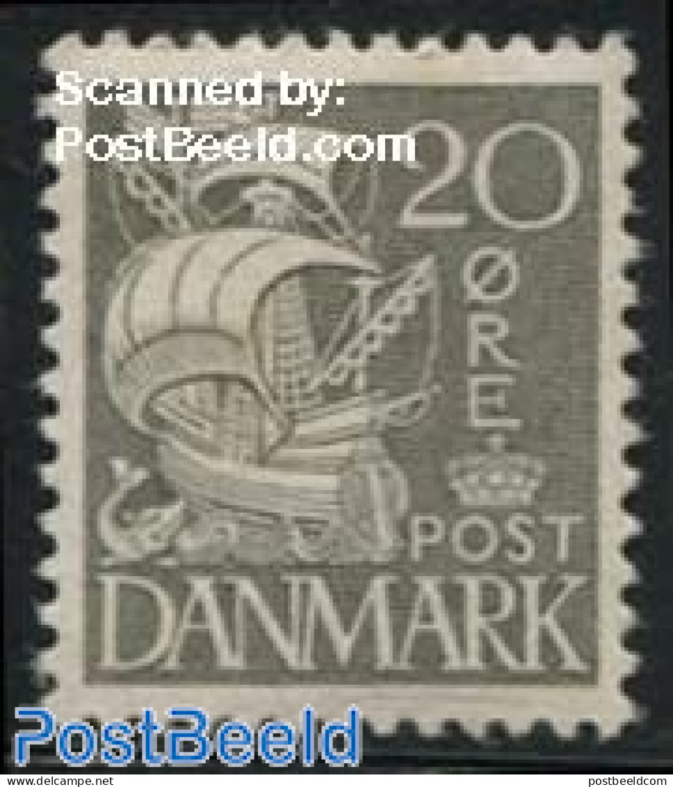 Denmark 1933 20o, Type I, Stamp Out Of Set, Unused (hinged), Transport - Ships And Boats - Nuovi