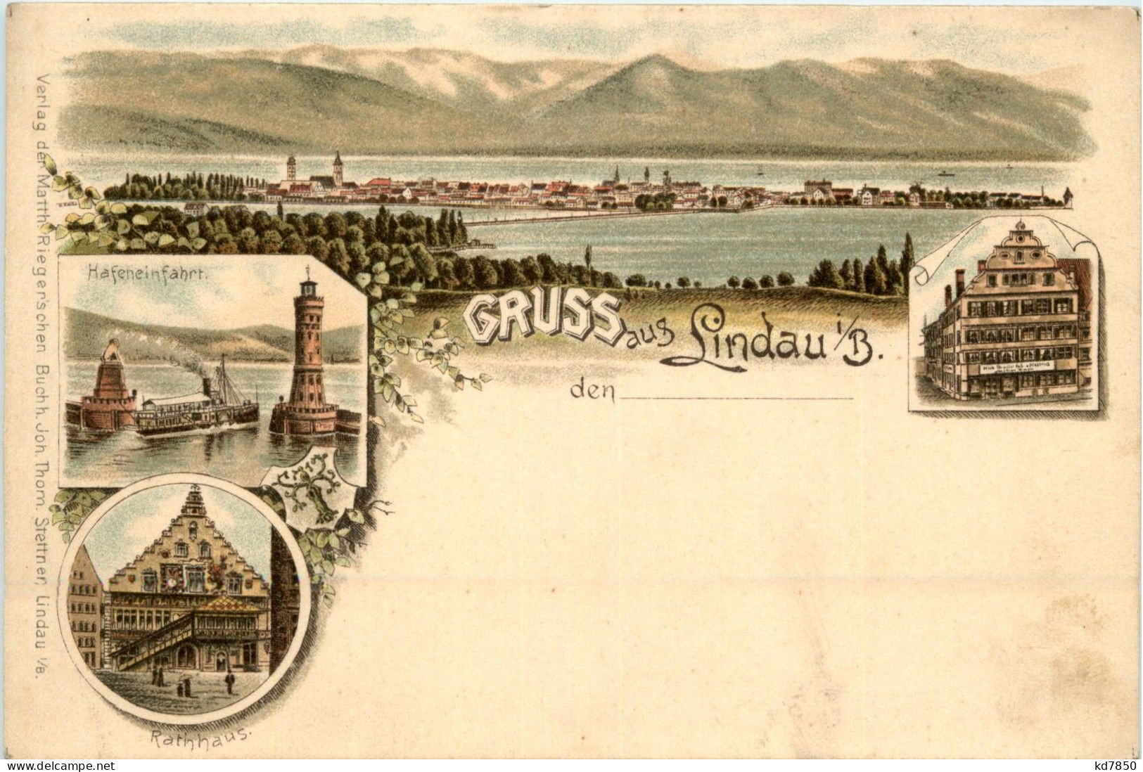 Gruss Aus Lindau - Litho - Lindau A. Bodensee