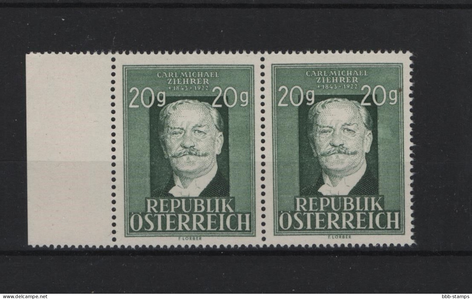 Österreich Michel Kat.Nr. Plattenfehler / Plate Flaw  Postfr/** 855  I - Varietà & Curiosità