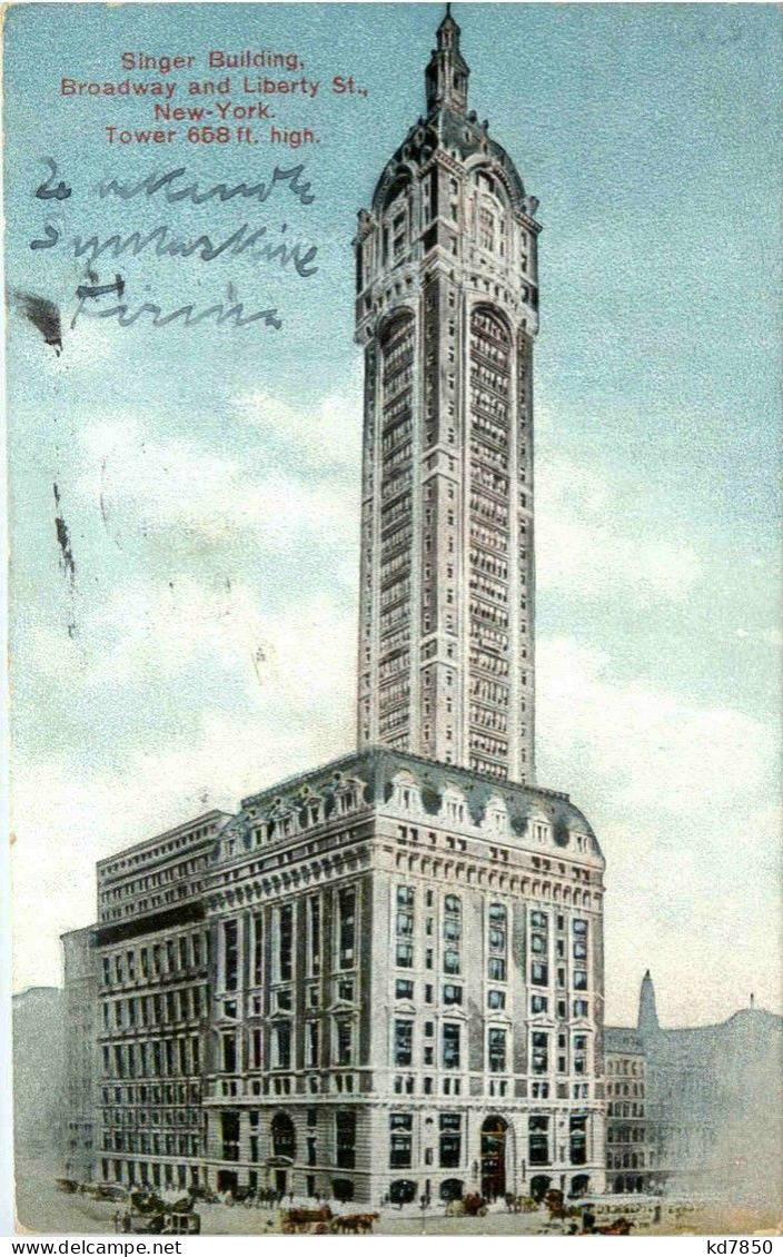 New York - Singer Building - Autres & Non Classés