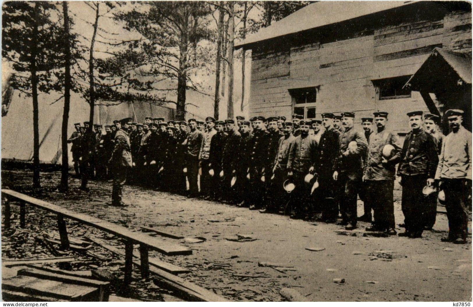 Antreten Zum Essenholen - Feldpost - Weltkrieg 1914-18