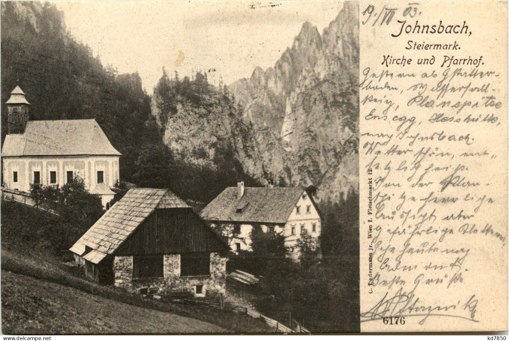 Gesäuse/Steiermark - Gesäuse, Johnsbach , Kirche Und Pfarrhof - Gesäuse