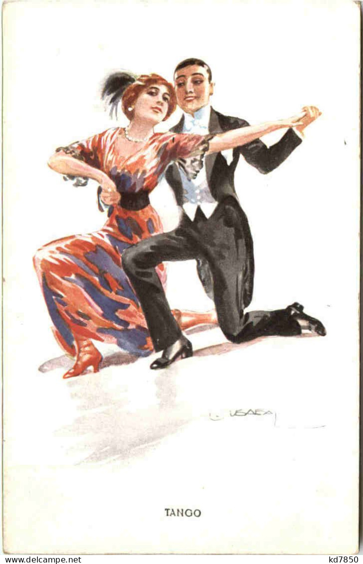 Künstler Ak - Tango - Tanz - Dance