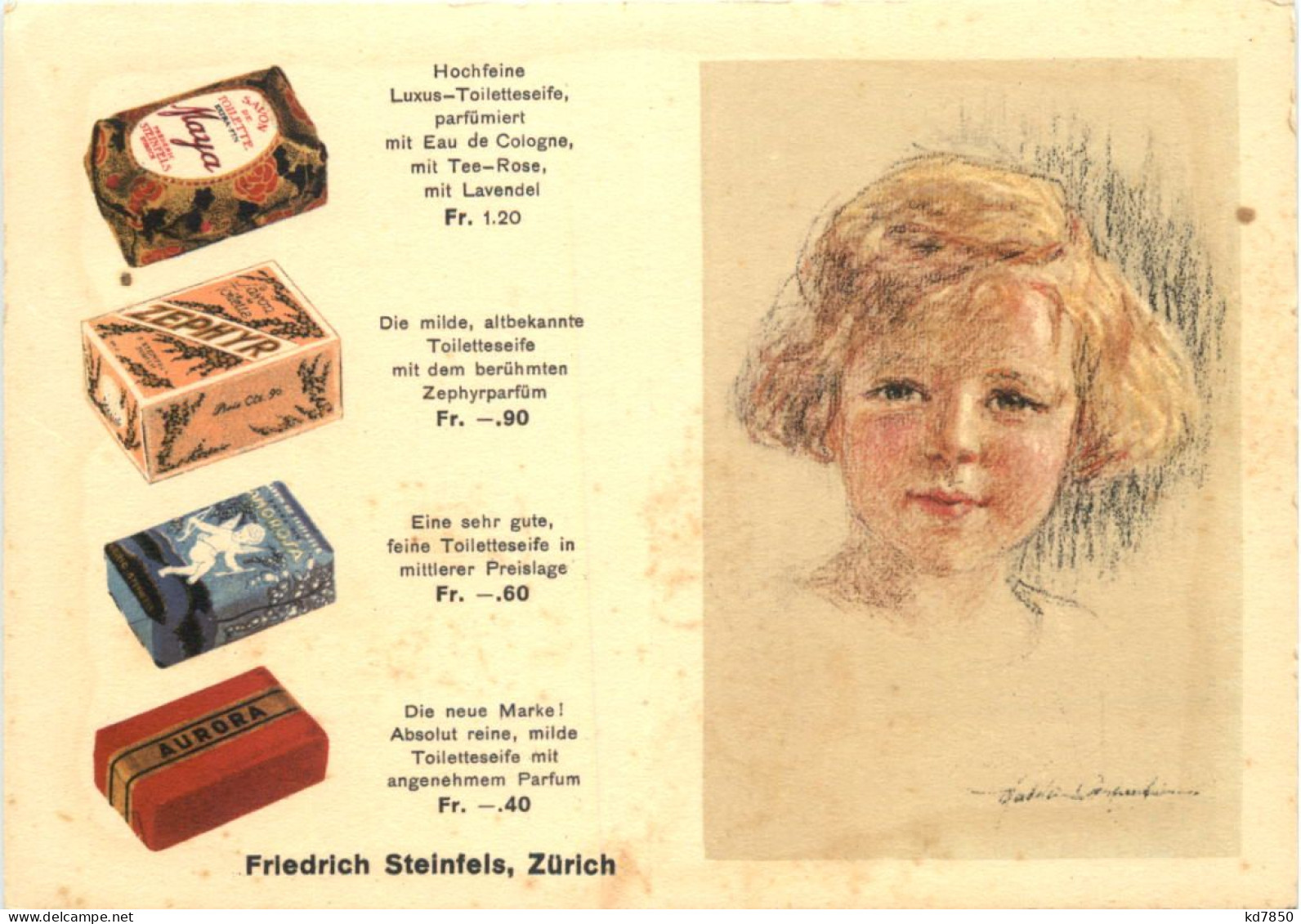 Werbung - Friedrich Steinfels Zürich - Publicité