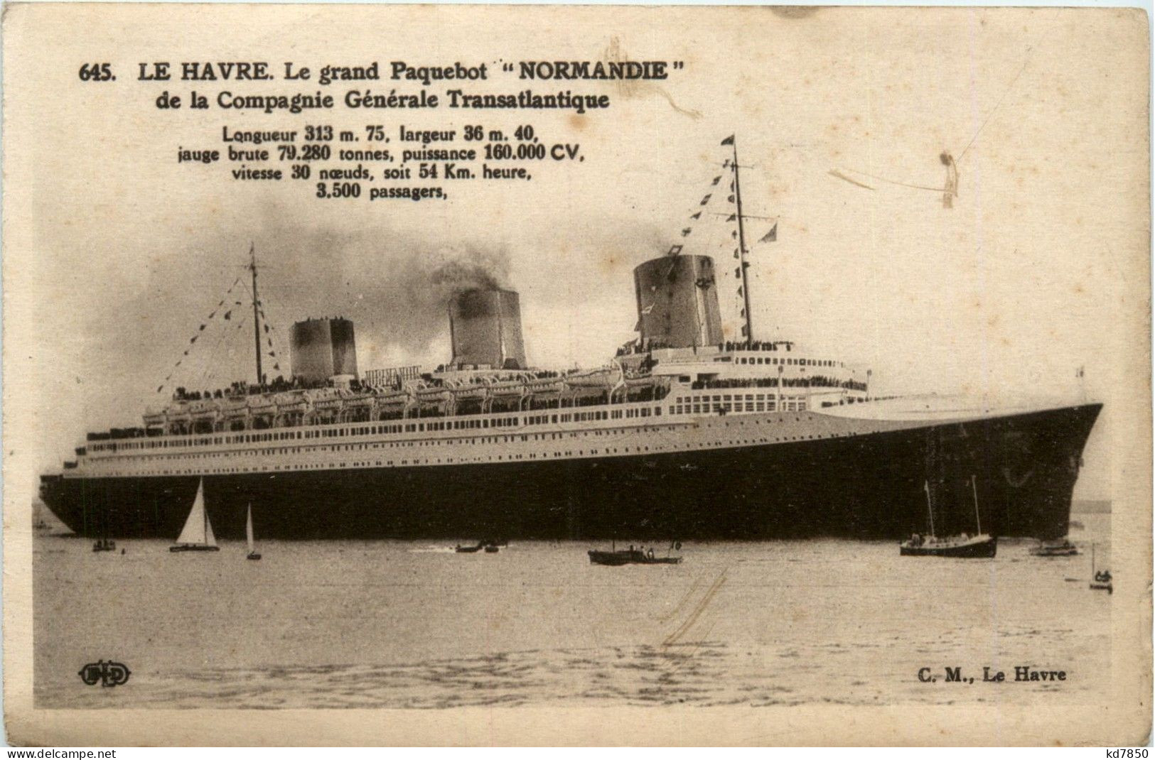Paquebot Normandie - Steamers