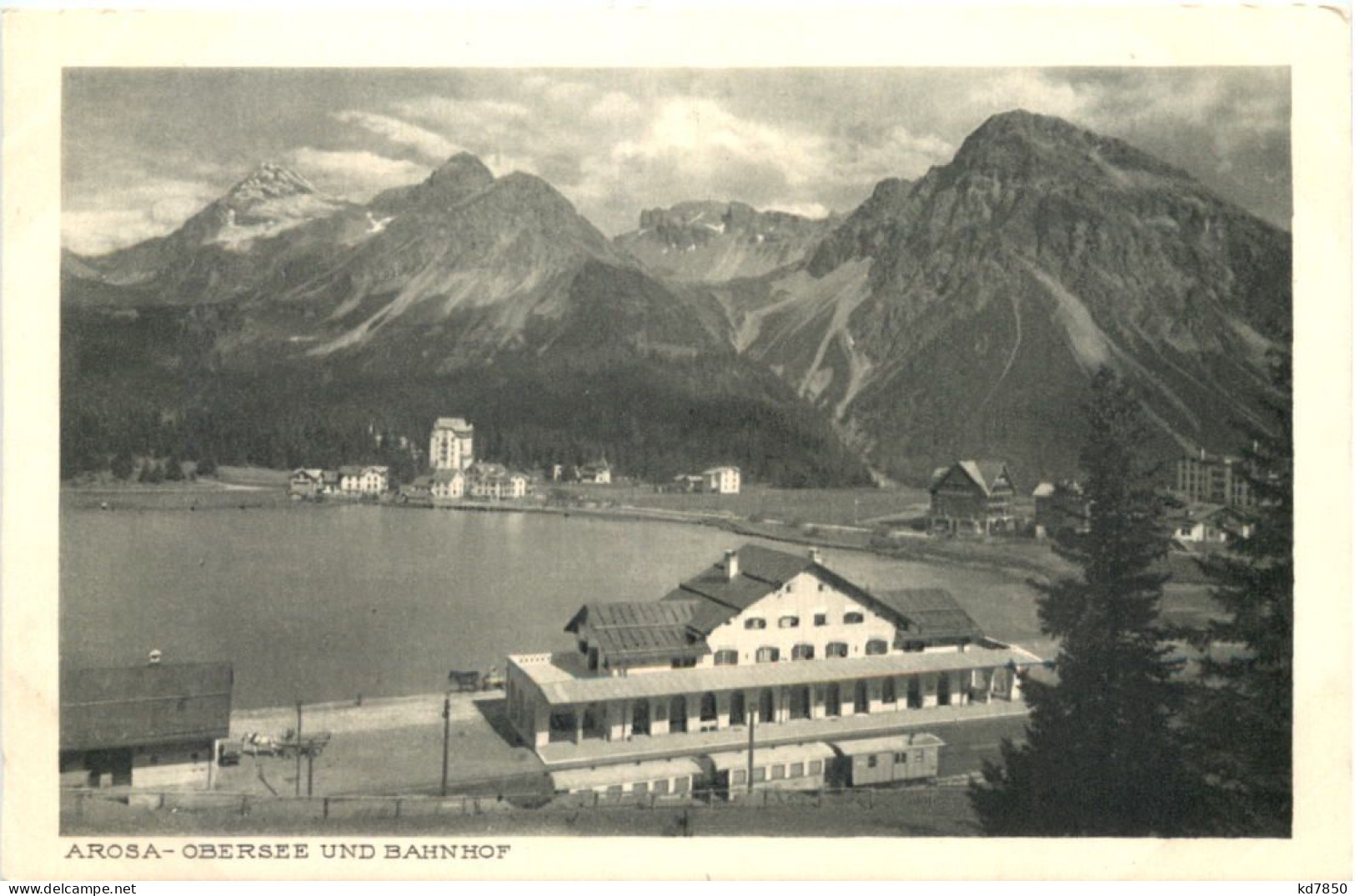 Arosa - Obersee Und Bahnhof - Arosa
