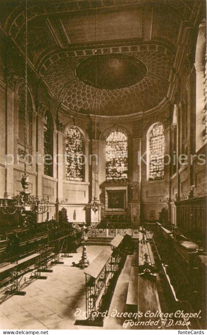 73689011 Oxford Oxfordshire Queen's College Chapel Oxford Oxfordshire - Sonstige & Ohne Zuordnung