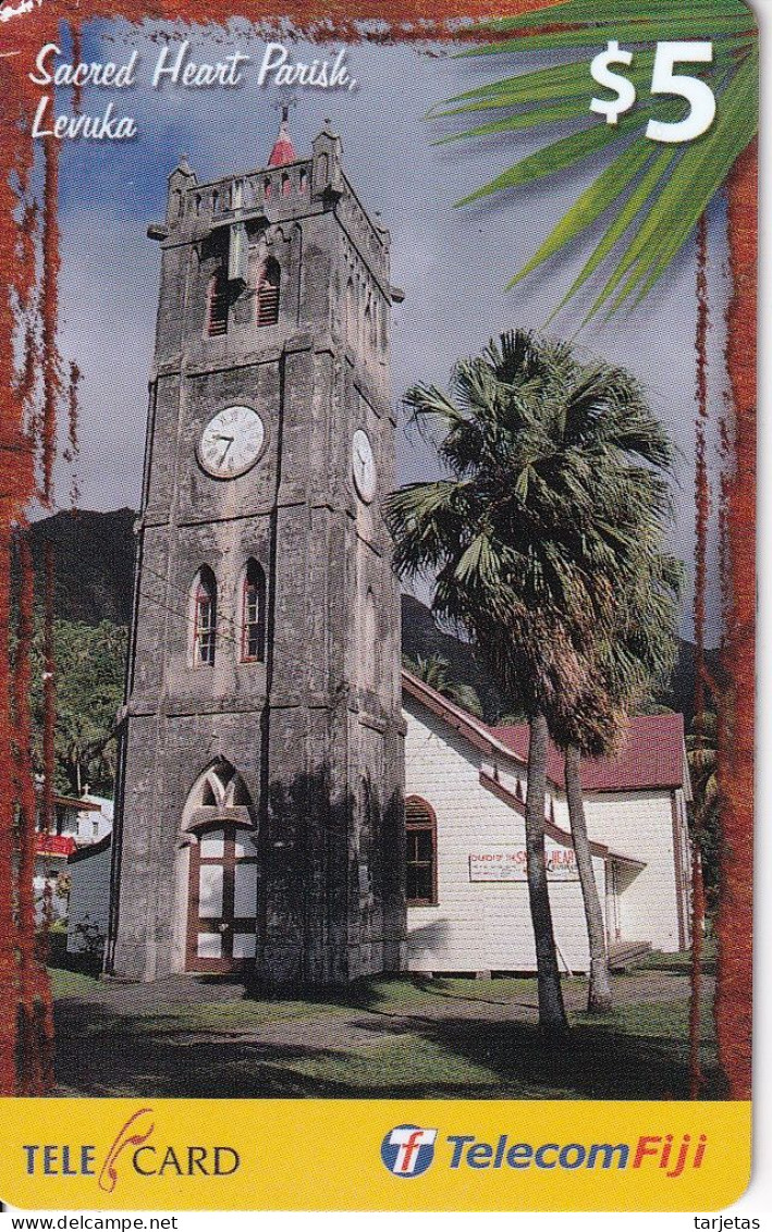 TARJETA DE LAS FIJI DE SACRED HEART PARISH- LEVUKA - Fidji