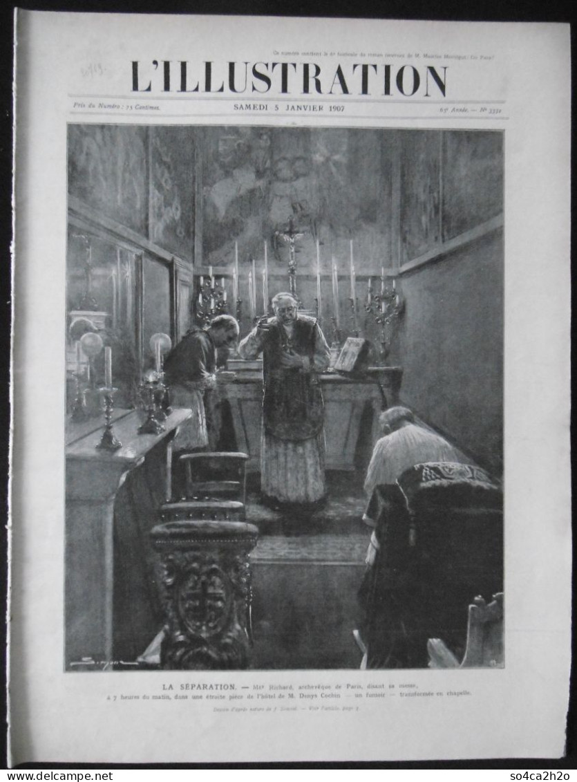 L'ILLUSTRATION N°3332 5/01/1907 L'Opéra, Les Coulisses;  L'assassinat Du Comte Alexis Ignatief; - L'Illustration