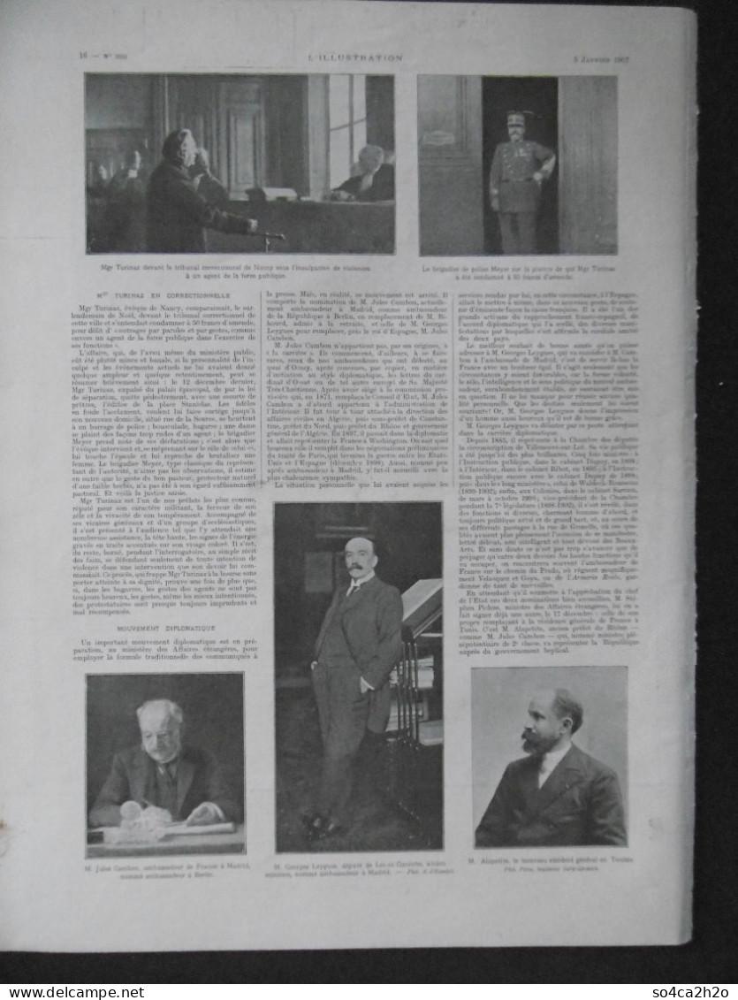 L'ILLUSTRATION N°3332 5/01/1907 L'Opéra, Les Coulisses;  L'assassinat Du Comte Alexis Ignatief; - L'Illustration