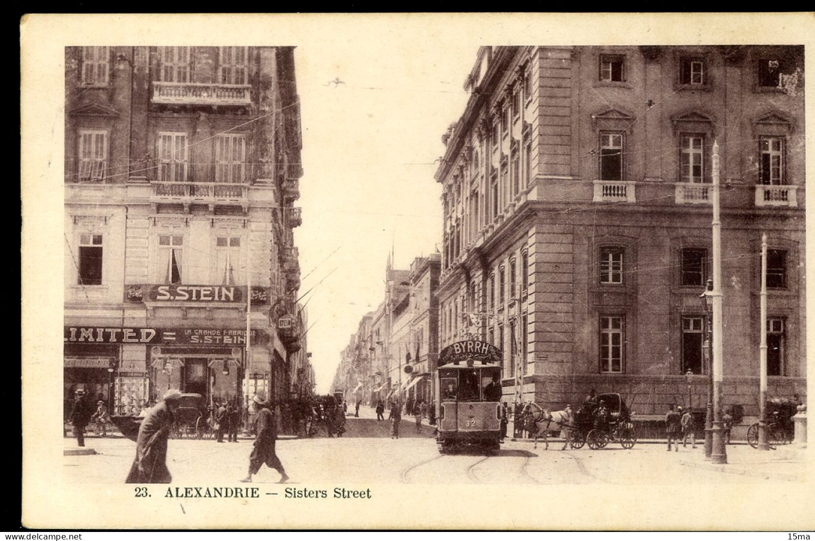 ALEXANDRIE Sisters Street 1918 STEIN Tramway - Alexandria