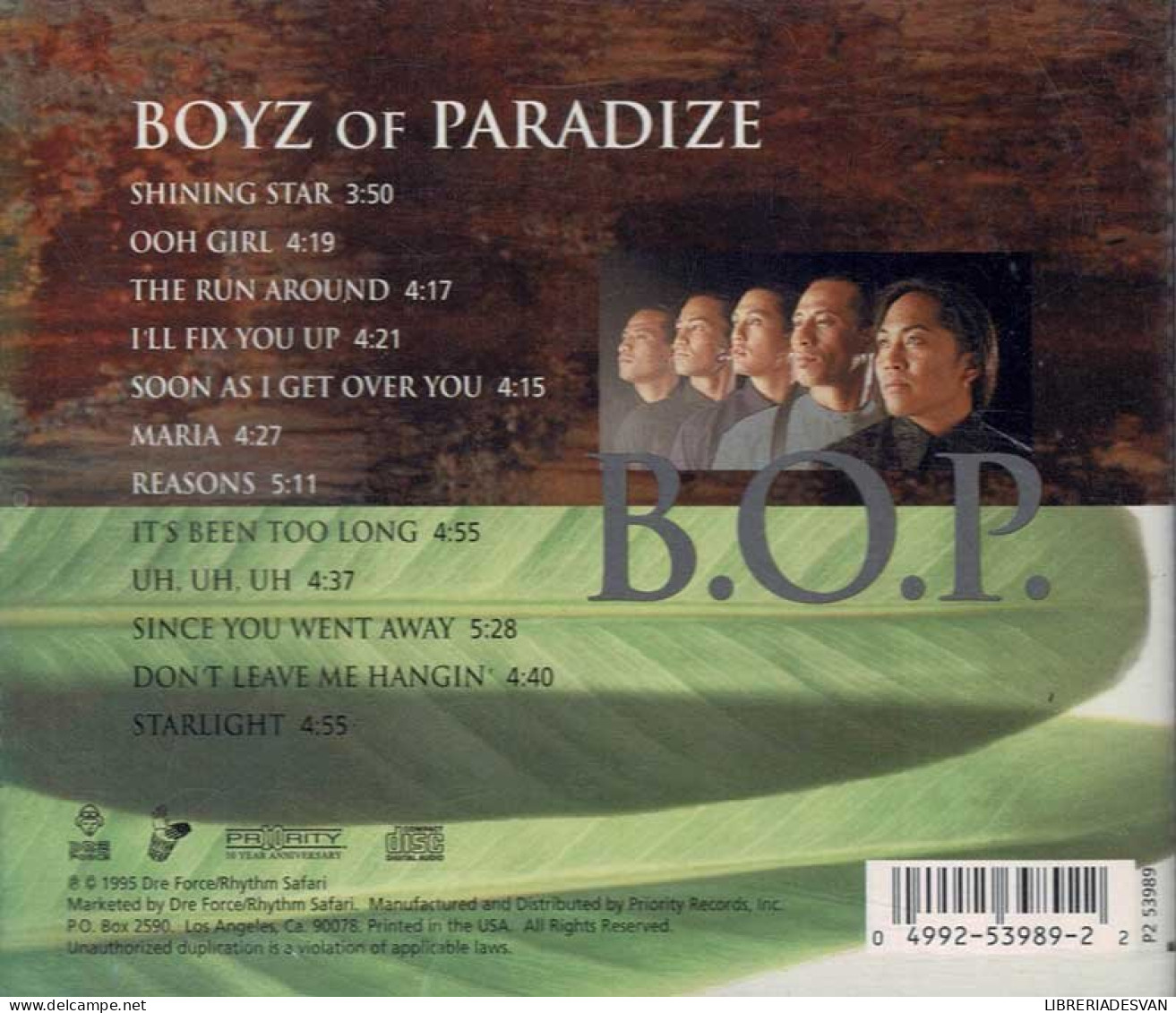 Boyz Of Paradize - B.O.P. CD - Jazz
