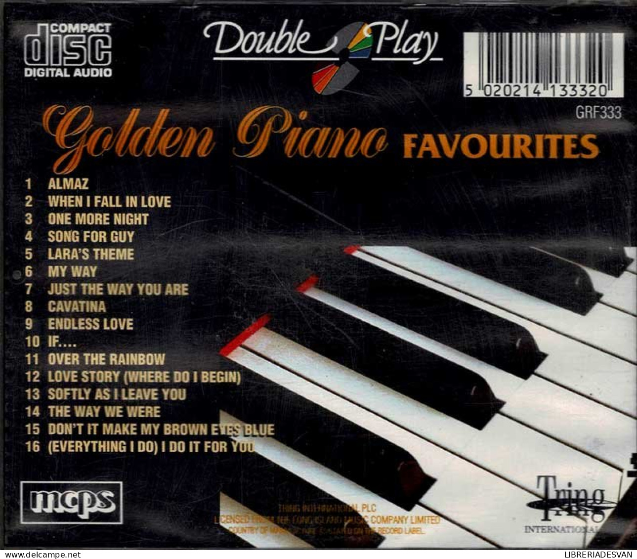 Golden Piano Favourites. CD - Classique