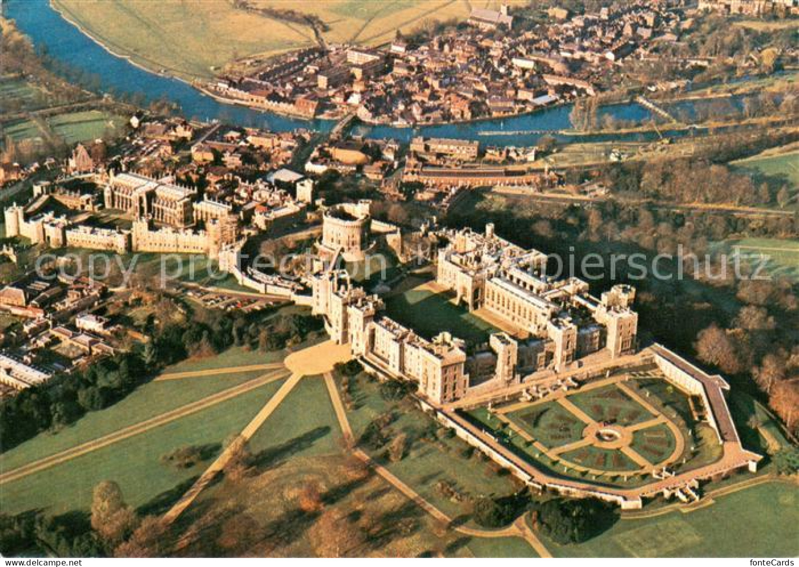 73687510 Windsor_Castle Aerial View From South-east - Andere & Zonder Classificatie